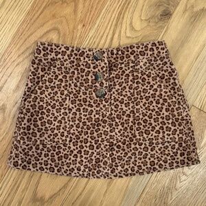 Kids Mini Boden Animal Print Skirt